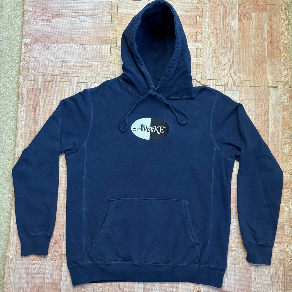 Awake Ny Embroidered Split Logo Patch Hoodie Smal… - image 3